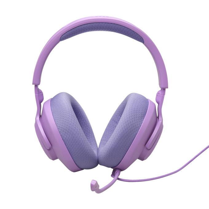 سماعة الألعاب السلكية JBL Quantum 100M2 فوق الأذن باللون الأرجواني (JBLQTUM100M2PUR)