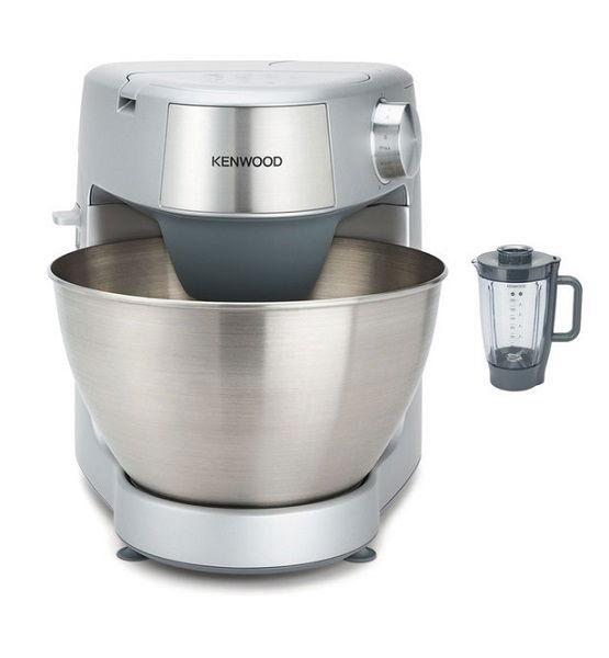 Kenwood Kitchen Machine, 1000W, 4.3L Stainless Steel Bowl, Prospero 5 Attachments, Variable Speed, K-Beater, Whisk, Dough Hook, Blender, Meat Grinder, KHC29.G0SI, Silver