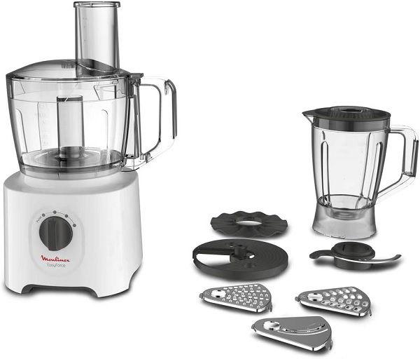 Moulinex Food Processor, 800 Watts, with 6 Attachments (FP247127-A)