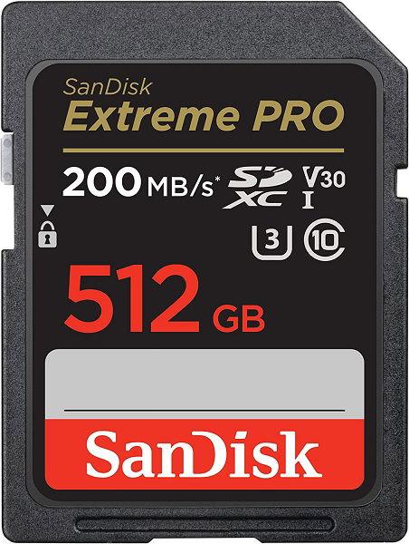 سانديسك بطاقة ذاكرة  PRO SDHC / SDXC UHS-I سعة 512 جيجابايت (SDSDXXD-512G-GN4IN)