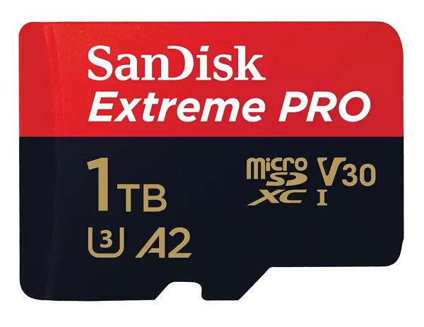 سانديسك بطاقة ذاكرة SanDisk Extreme PRO® microSDXC™ UHS-I سعة 1 تيرابايت (SDSQXCD-1T00-GN6MA)