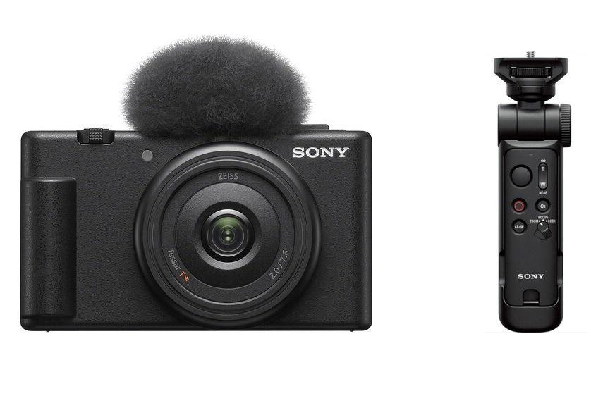 Sony ZV-1F Vlog Camera for Content Creators and Vloggers + Free Gift Sony GP-VPT3 Wireless Bluetooth Shooting Grip and Tripod