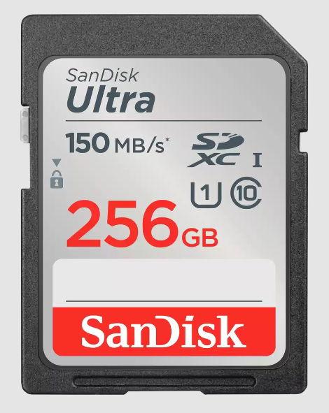 SanDisk Ultra® SDHC™ UHS-I card and SDXC™ UHS-I card 256GB (SDSDUNC-256G-GN6IN)