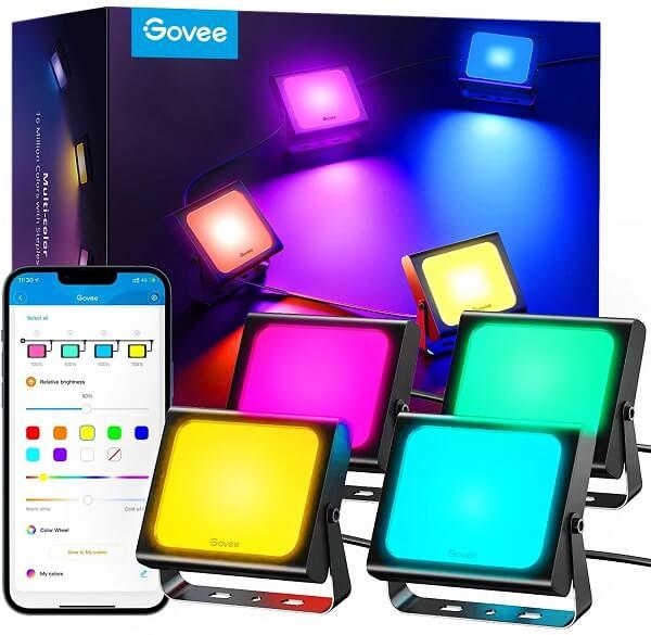 جوفي مصابيح خارجية 4 قطع، اضاءة LED (H7060)