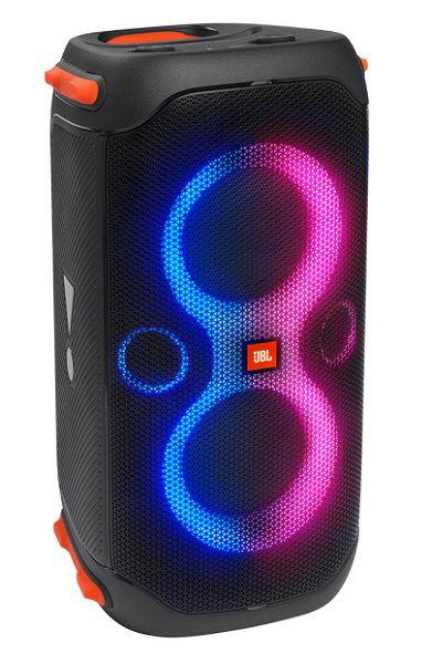 JBL Partybox 110 Portable Party Speaker, 160W Powerful Sound, Built-In Lights, Splashproof, Adjustable Bass, Immersive Audiovisual, 12H Battery, Mic/Guitar Input, USB Stream, JBLPARTYBOX110UK
