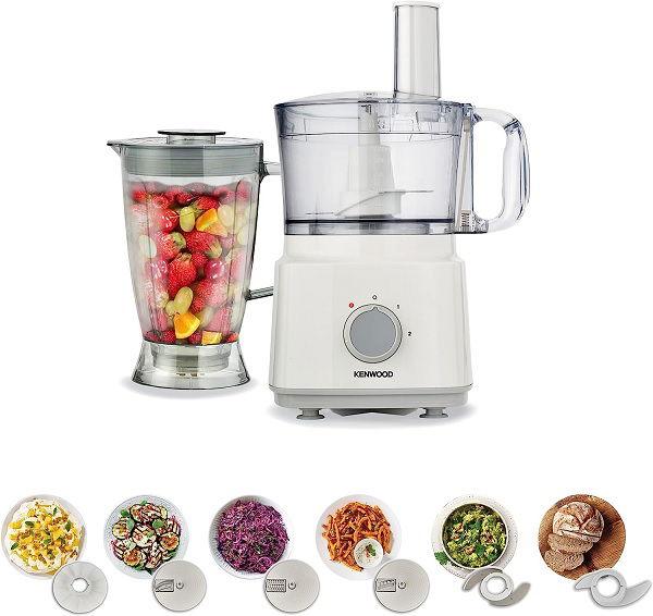 Kenwood FDP03.COWH Food Processor 750W Multi-Functional With 8 Processing Tools (OWFDP03.C5WH)