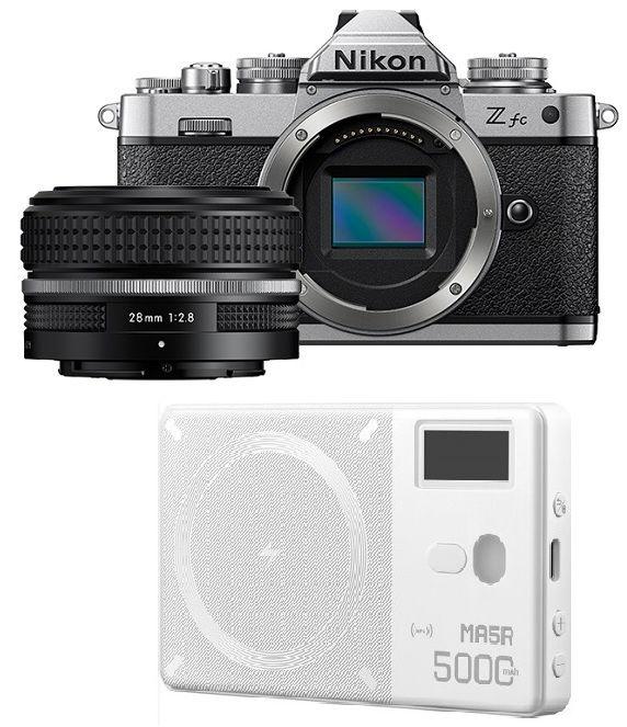 Nikon Z fc Mirrorless Camera Black 28mm Kit + Free Gift Godox MA5R RGB LED Light and Power Bank