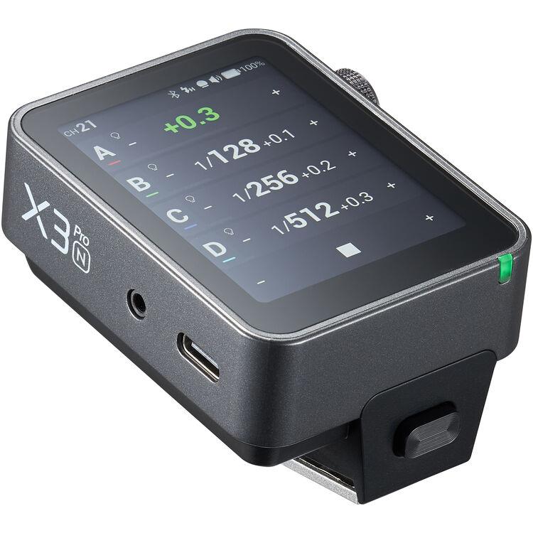 Godox X3Pro N Touchscreen TTL Wireless Flash Trigger for Nikon, Bluetooth Integration & APP Control