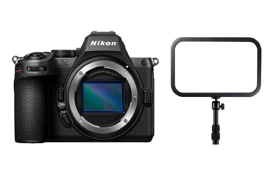 هيكل كاميرا نيكون Z5 II بدون مرآة ذات إطار كامل (VOA170AM) + هدية مجانية مجموعة إضاءة LED للألعاب الإلكترونية من Godox ES45