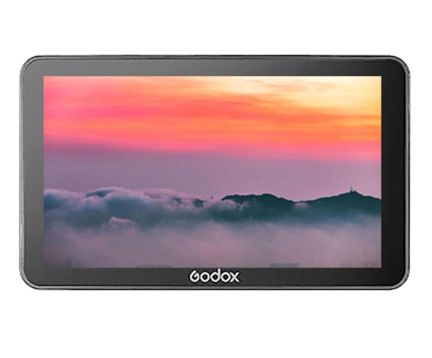 Godox GM6S Pro 4K Ultra Bright Camera Monitor kit2,10W, 5.5 Inch, 2000nit Video Monitor for DSLR CameraIPS, HDMI Input & Output, Custom 3D LUT with Sun Hood, GM6S-PRO-KIT2, Black