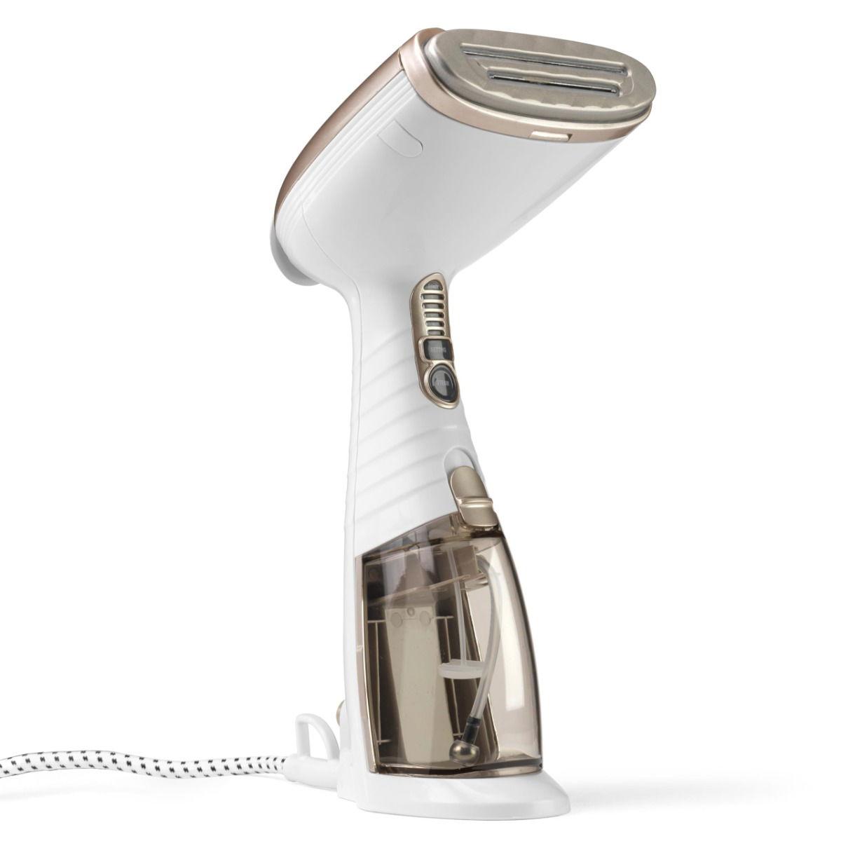 Conair Turbo ExtremeSteam Handheld Fabric Steamer, 1700W, 230ml Water Tank, GS59X, White & Light gold