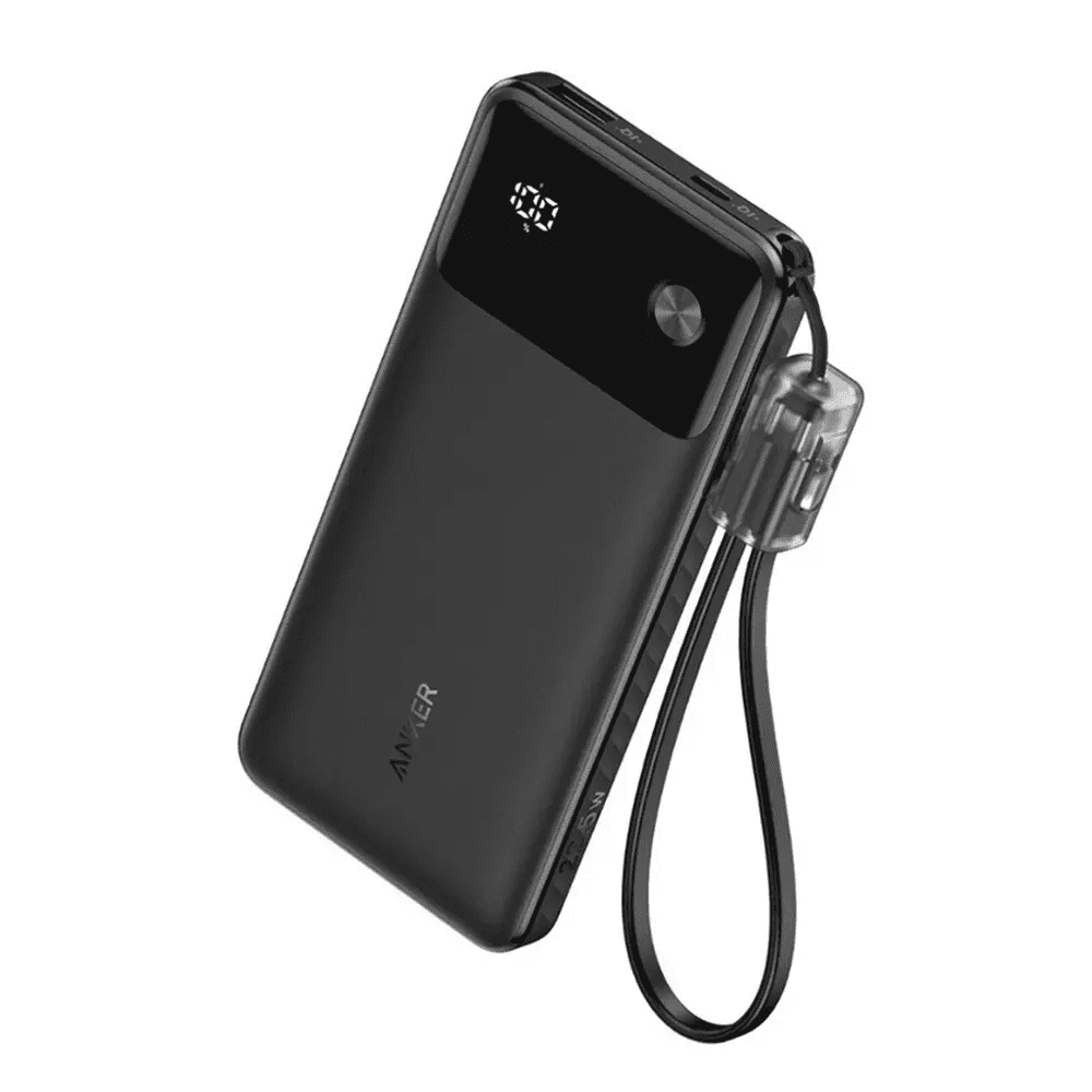 باور بانك أنكر 10000 مللي أمبير/ساعة، شاحن محمول بقوة 22.5 واط مع كابل USB-C (A1388H11SC)