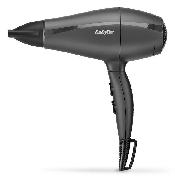 Babyliss Hair Dryer, 2000W, 2 Speed Setting, 3 Heat  Setting, Super Lightweight, Slim Concentrator Nozzle, Removable Filter, 5910SDE, Black