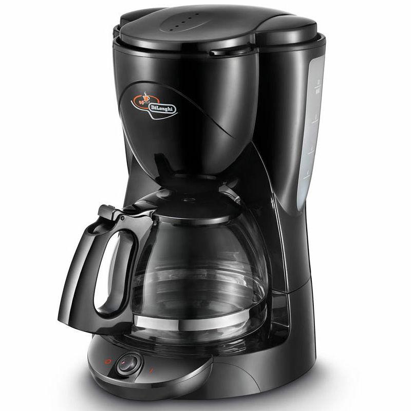 De’Longhi Drip Coffee Maker, 10 Cup Capacity, Keep-Warm Function, Permanent Filter, Auto Shut-Off, 1000W, 1.5L, ICM21B, Black