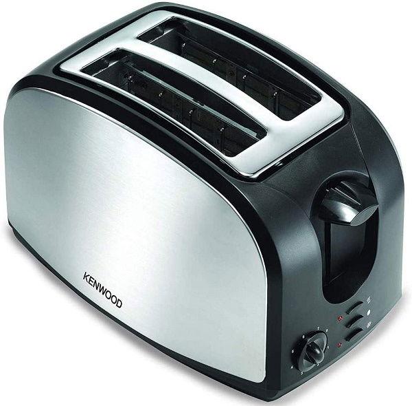 Kenwood Toaster, 900W, 2 Slices, Reheat Function, Removable Limescale Filter, Metal Wrap, Adjustable Browning Control, Defrost, Cancel Function, TCM01.A0BK, Silver