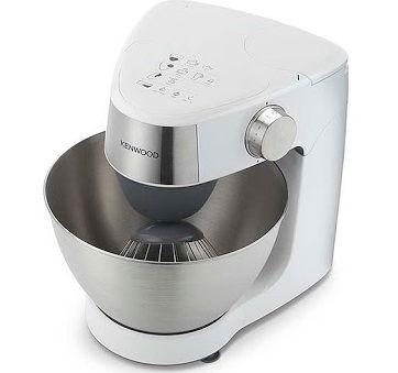 Kenwood Kitchen Machine, 1000W, 4.3L Stainless Steel Bowl, Prospero 4 Attachments, Variable Speed, K-Beater, Whisk, Dough Hook, Blender, KHC29.B0WH, White