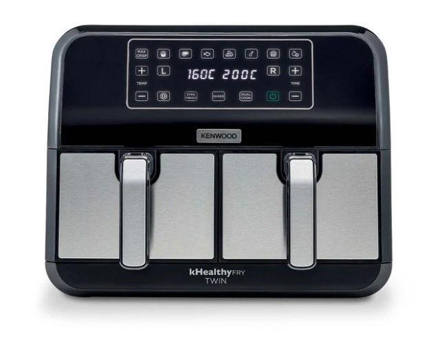 كينوود - مقلاة هوائية 1700 واط،  8 لتر kHealthy Fry Dual - HFM75.000MB  (OHFM75.000MB)