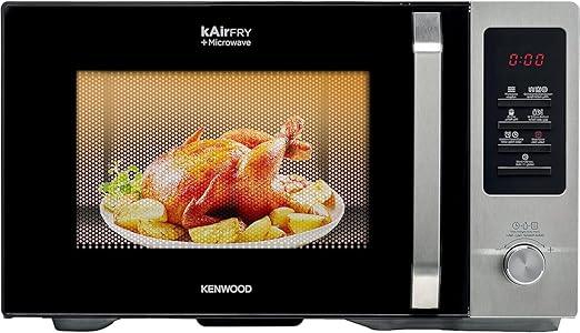 Kenwood Microwave, 30L, 700W, 1000W Grill, Defrost Function, 11 Power Levels, Digital Display, 95 Minutes Timer, 8 Auto Menu, Safety Lock, MWM30.000BK, Black