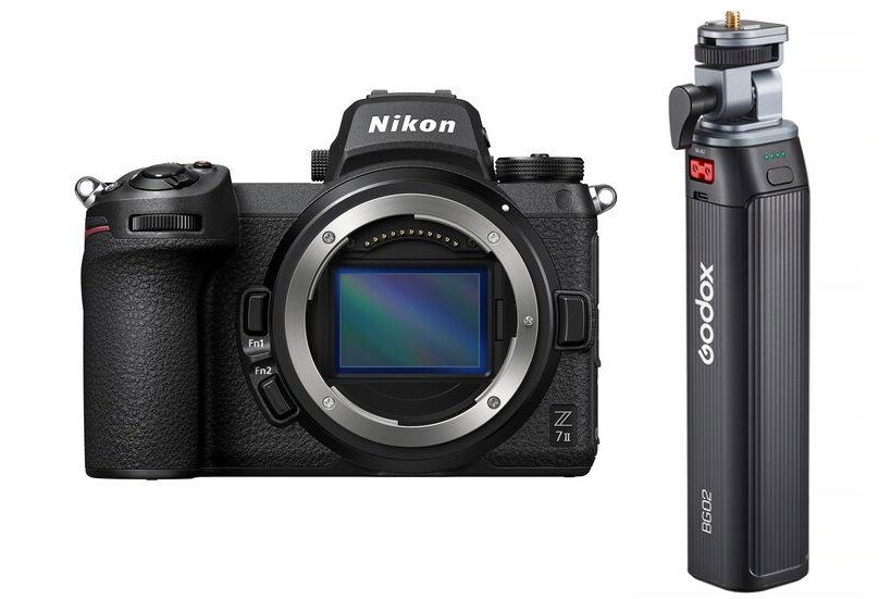 كاميرا نيكون Z7ii - هيكل فقط + هدية مجانية قبضة بطارية جودوكس سوداء، BG02