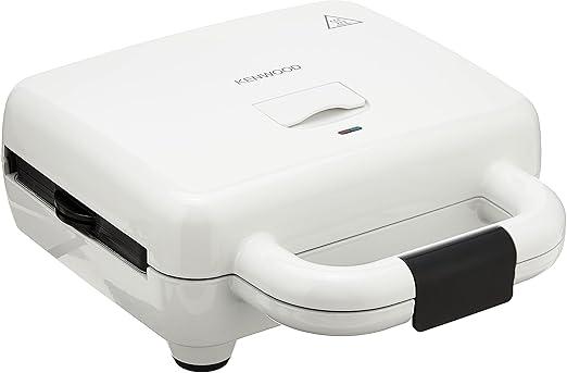 Kenwood Sandwich Maker, 3 in 1, Grill, Waffle, 700W, 180 Degree Hinge, 3 Non Stick Plates, SMP84.C0WH, White