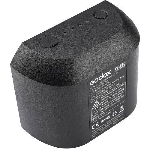 بطارية ليثيوم أيون قابلة لإعادة الشحن من جودوكس لفلاش AD600Pro (WB26)