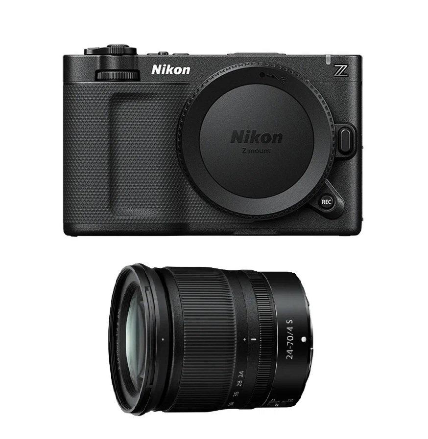 Nikkon Digital Camera ZR, 6K Cinema Camera for Filmmakers, full-frame, Body only, VOA180AM + Nikon NIKKOR Z 24-70MM F/4 S Camera Lens, JMA704DA