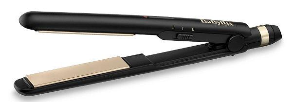 Babyliss Hair Straightener, Up to 230°, 2 Heat Settings, Ceramic Coated Plates, Multi Voltage, Auto Shut Off, ST089SDE, Black