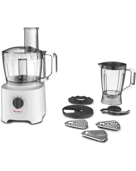 Moulinex Food Processor, 800 Watts, with 6 Attachments (FP247127-A)