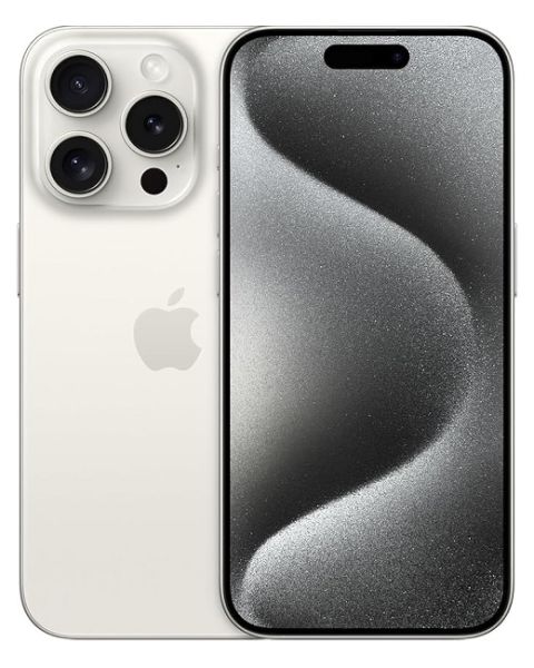 Apple iPhone 15 Pro 256GB, 5G, White Titanium (MTUD3AH/A)