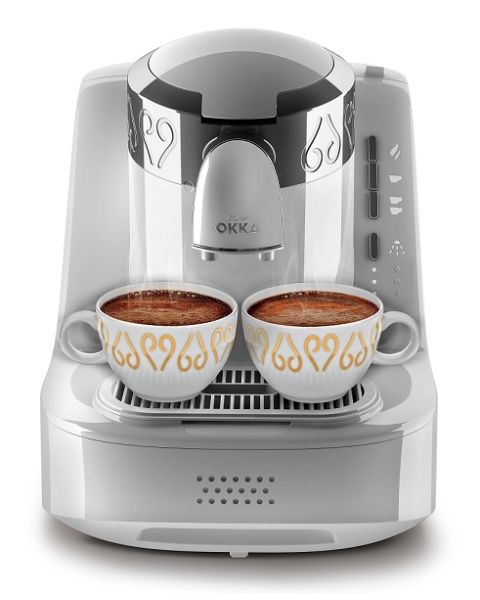 ARZUM OKKA Turkish Coffee Machine OK002 (OK002-WHITE CHROME)