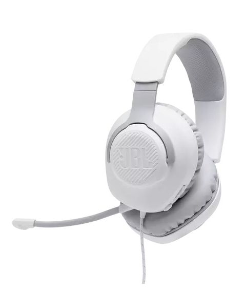 JBL Quantum 100 Over-Ear Headphones (JBLQUANTUM100WHT)