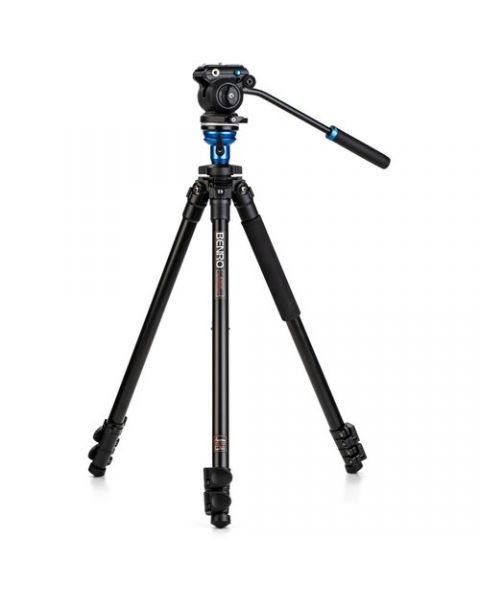 Benro Aluminum Tripod with S2 PRO 60mm Flat Base Video Head (BENRO-A1573S2PRO)