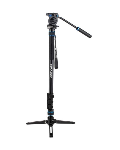 Benro MCT28AF Monopod with Flip Locks, 3-Leg Base, and S2 Video Head (BENRO-MCT28AFS2)