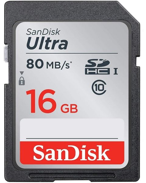 SANDISK 16G ULTRA SD 80M/S,C10 (SDSDUNC-016GC)