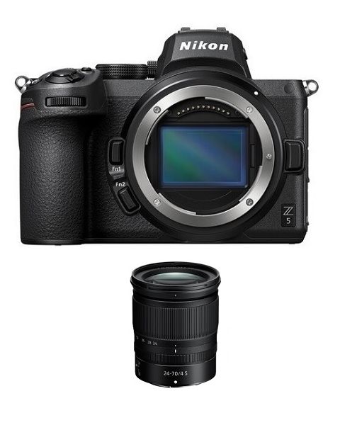 كاميرا نيكون Z5 بدون مرآة (VOA040AM) + عدسة 24-70 + بطاقة عضوية