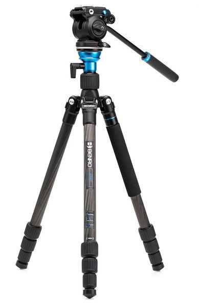 Benro Aero 2 PRO Carbon Fiber Travel Video Tripod w/Twist Locks (BENRO-C1683TS2PRO)