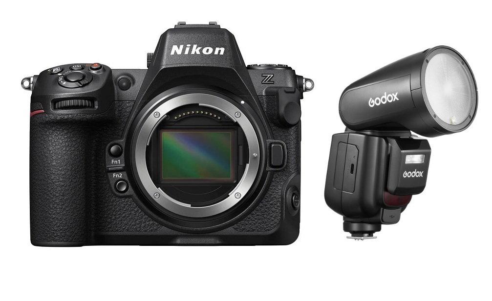 Nikon Z8 Mirrorless Camera, VOA100AM + Free Gift Godox V1 Pro Godox Flash for Nikon, V1PRO-N