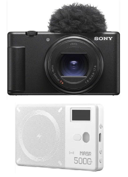 كاميرا سوني Vlog ZV-1 II + هدية مجانية من جودوكس MA5R RGB LED light وبنك طاقة