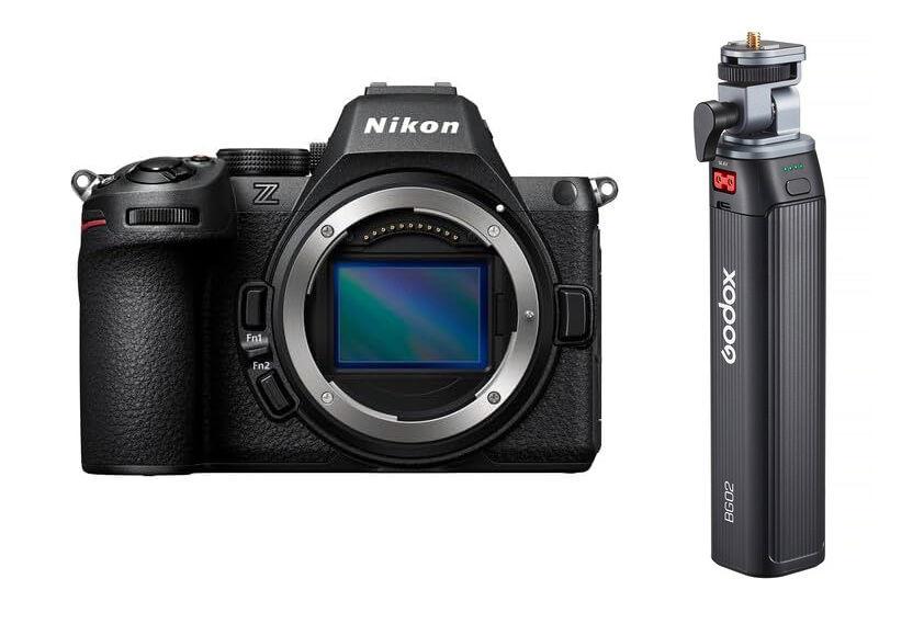 كاميرا نيكون Z5 II بدون مرآة وإطار كامل (VOA170AM) + هدية مجانية مقبض بطارية جودوكس أسود، BG02