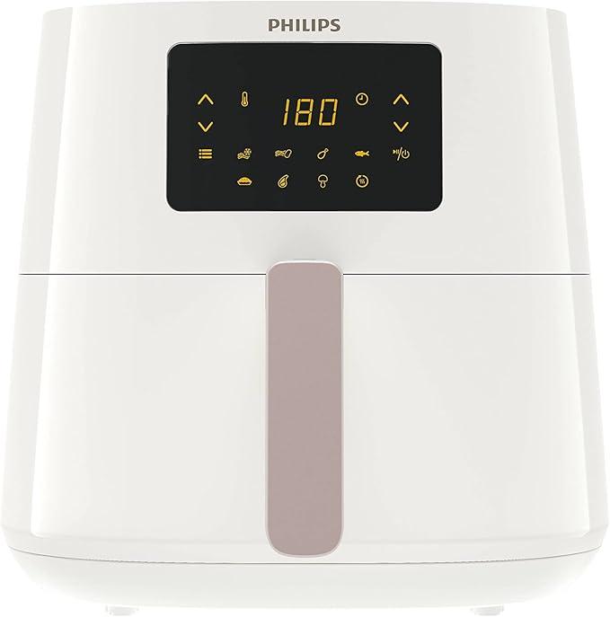 Philips 3000 Series Airfryer XL, 2000W, 6.2L, Healthy Frying with Rapid Air Technology, Touch Screen with 7 Presets, HD9270/20, White