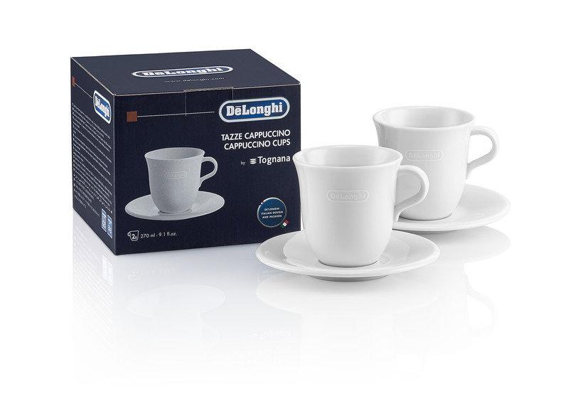 Delonghi 2 Porcelain Cappuccino Cups, 5513283731