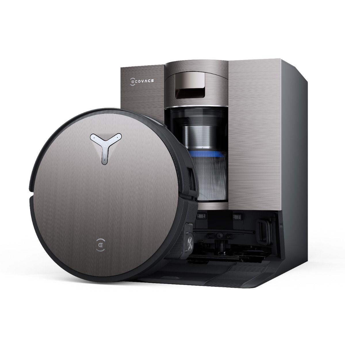 ECOVACS DEEBOT X11 PRO OMNI Robot Vacuum and Mop, PowerBoost Charging, OZMO Roller 2.0 Instant Self-Washing Mop, 19,500Pa Suction, Bagless OMNICyclone Station, AIVI 3D Smart Navigation