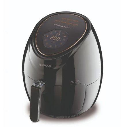 Kenwood Digital Air Fryer, 1500W, 5L, With Rapid Hot Air Circulation For Frying, Grilling, Broiling, Roasting, Baking And Toasting, HFP52.000BK, Black