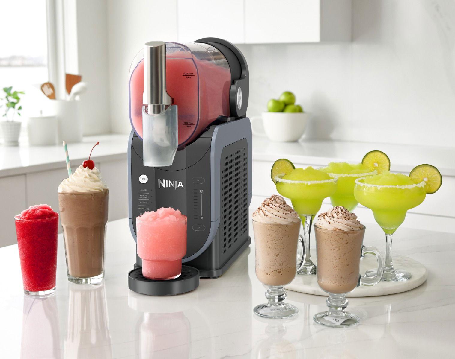 جهاز نينجا سلاشي لتحضير المشروبات المثلجة،5 إعدادات مسبقة، سعة 1.9 لتر، ضمان لمدة سنتين، FS301ME، أزرق قطبي ورمادي
