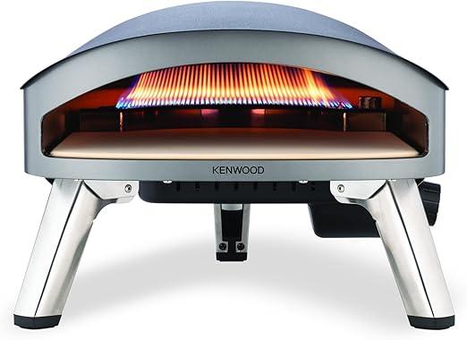 Kenwood Gaz Pizza Oven, 500C Max Temperature, Gaz Fuel Only, Under 1 min Cooking Time, 30cm Pizza Diameter, POM20.000GY