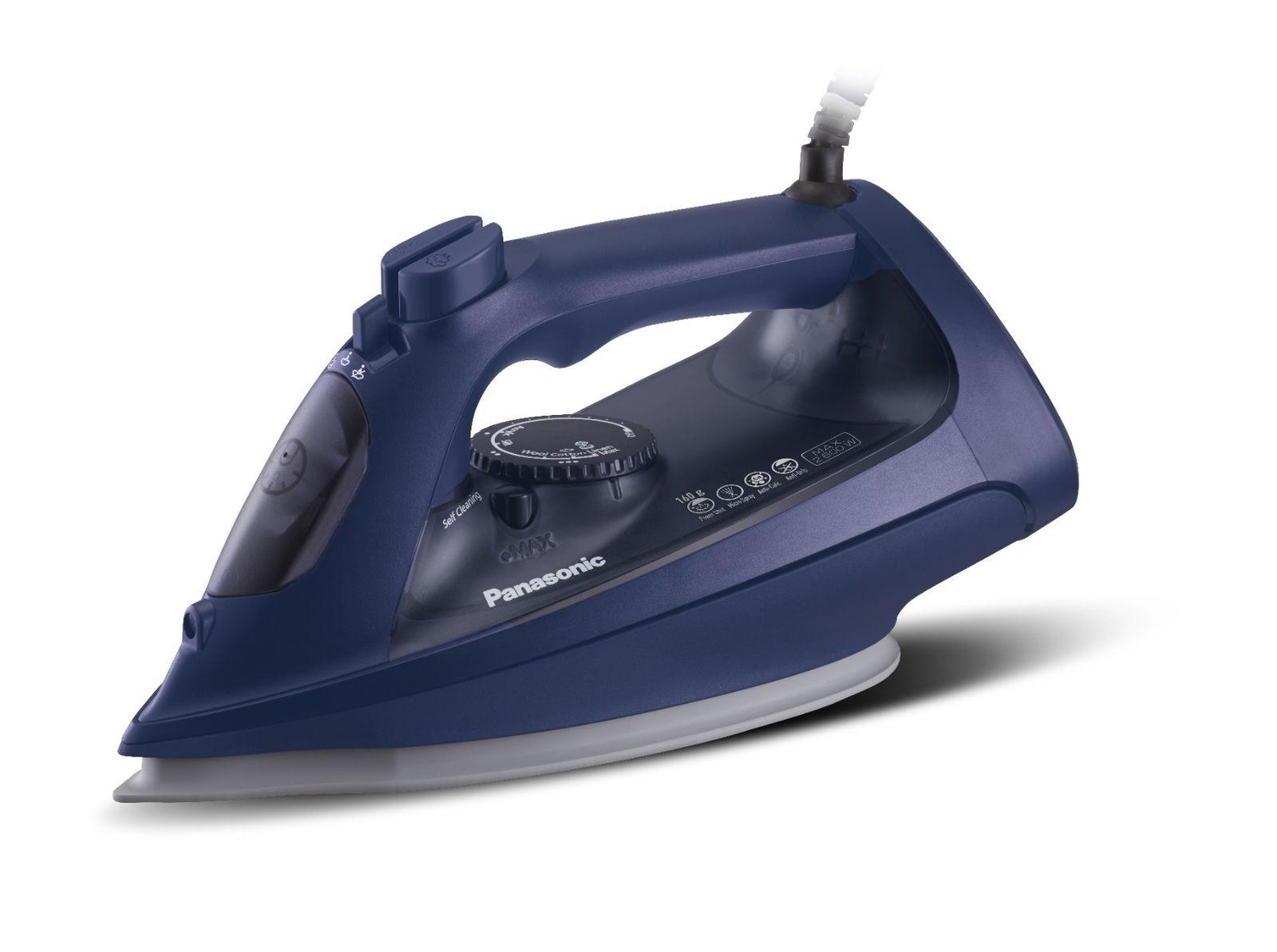 Panasonic Powerful Steam iron, 2600W, 300ml, Upto 40g/min Steam Amount, 160g/min, Powershot, NIU750ATB, Blue