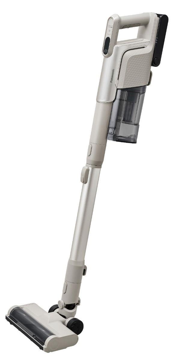 Panasonic Stick Vacuum Cleaner, 70W, HEPA Filer, 60 min Run Time, Motorized Nozzle, 3 in 1 crevice Nozzle, Wide LED Nozzle, SBR40C, Beige