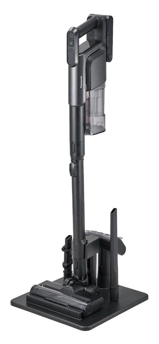 Panasonic Stick Vacuum Cleaner,135W , 3 in 1 crevice Nozzle, Long crevice nozzle, Storage stand & Battery Charger, SBR70K, Black