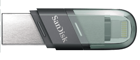 سانديسك 128 جيجابايت ذاكرة فلاش بمنفذ لايتنينج ويو اس بي (SDIX90N-128G-GN6NE)