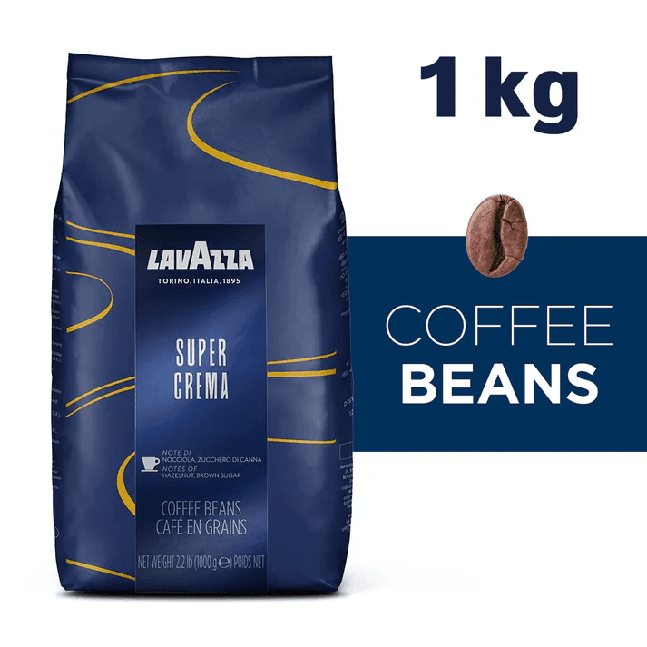 حبوب لافازا سوبر كريما 1 كجم، نكهة غنية ومخملية ،COFFEE LAVAZZA SUPER